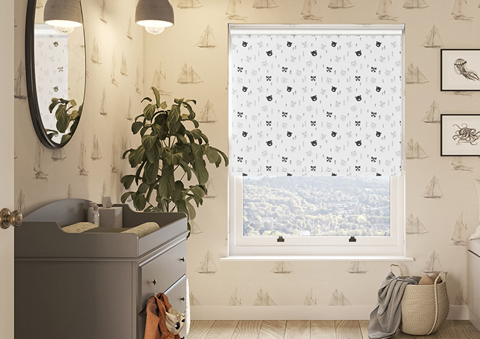 Scandi Forest (Blackout), Grey - Roller Blind - Image 3